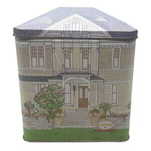 empty tin trinket box Victorian Sutter home napa valley rectangle floral READ